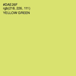 #DAE26F - Yellow Green Color Image